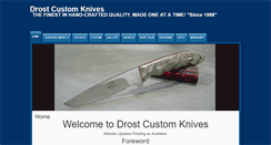 Desktop Screenshot of drostknives.com