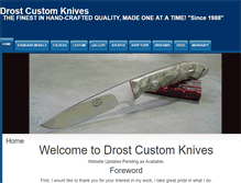 Tablet Screenshot of drostknives.com